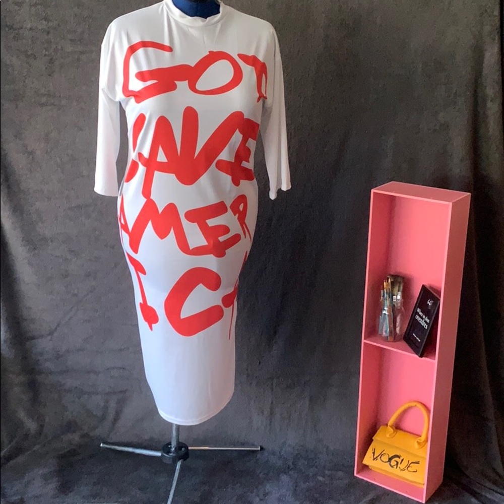 God Save America Spandex Dress